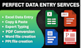 do expert ms office data entry and professional email management