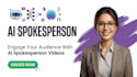 make ai spokesperson video with human avatar