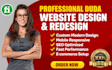create redesign and customize professional duda website design