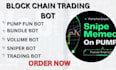 build pump fun bot, letsbonk fun bot, bundle bot, trading bot on evm solana
