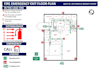 design professional evacuation plan, fire exit plan and safety diagram