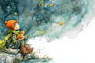 design spooky cute childrens halloween book illustration