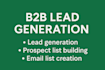 do b2b lead generation and email list building