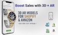 create glb I gltf I usdz 3d ar models for shopify and ecommerce
