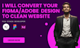 convert your figma or adobe xd design to a clean next js website