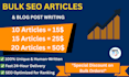 write bulk SEO articles and engaging bulk blog post