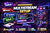 setup obs studio for streaming on twitch, youtube, tiktok, kick, or whatnot