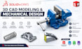do 3d cad design and machinery design using solidworks
