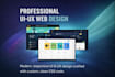 create a modern webpage UI design and clean CSS layout