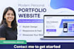 create a modern personal portfolio website for developers and creatives
