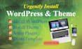 urgently install wordpress, setup theme like the demo within 24 hours
