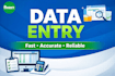 accurate data entry, copy paste and web research