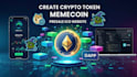 create crypto token, memecoin and presale ico website with web3