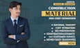 do construction estimating, material takeoff and cost estimation