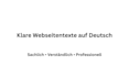 sachliche texte für web und online inhalte