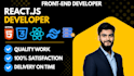 build modern responsive front end websites using react js and tailwind CSS