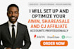 set up and optimize your awin affiliate account professionally