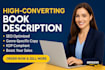 craft a compelling book description and blurb
