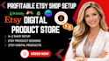 design etsy digital products etsy digital planners, hyperlinked planner mockups