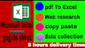 do copy paste and data analysis job