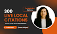 do 300 local citations and directory submission