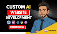 build ai website, business website development as a full stack developer