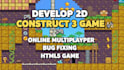 develop 2d online multiplayer games in construct3 html5 web game for pc, ios