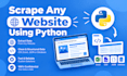 scrape a website using python