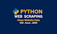 scrape a website using python