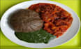 do eba and egusi with gbegiri