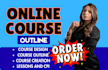 do online course creation, course details content editing