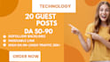 publish high da contextual technology guest post on real blogs