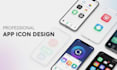 design a modern app icon for ios and android
