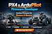 develop and customize px4 or ardupilot firmware for drones and rovers