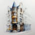 draw handmade watercolor illustration