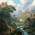 digitally paint fantasy landscape
