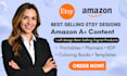design etsy digital products, amazon KDP interiors