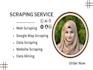 do web scraping, google map scraping, website scraping and data scraping