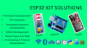 develop custom programming for esp32, stm32, and arduino iot systems