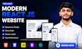 build a modern responsive react js website with fast performance