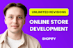 design and build a custom ecommerce store or online shop with responsive layout