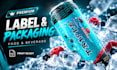 design a premium energy drink can and beverage label for your brand