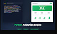 build a python analytics engine with API, dashboard, and tests