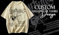 do create custom graphic t shirt design and streetwear