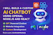 build a custom ai chatbot using openai, node js and react