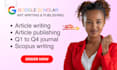 write and publish your article on google scholar and scopus index journal