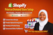 do shopify manager, shopify print on demand using printify and printiful