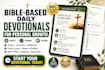write format, design bible based daily devotionals for personal growth
