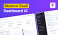 design a modern saas dashboard UI UX in figma