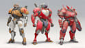 high quality robot, mecha concepts